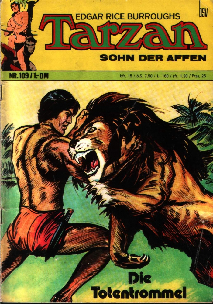 Tarzan Nr. 109 Comic-Heft bsv Bildschriftenverlag Z2-3