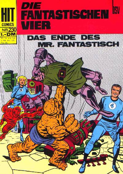 Die Fantastischen Vier Z2+/2 Hit Comics #239 BSV, Williams 1966-1973 